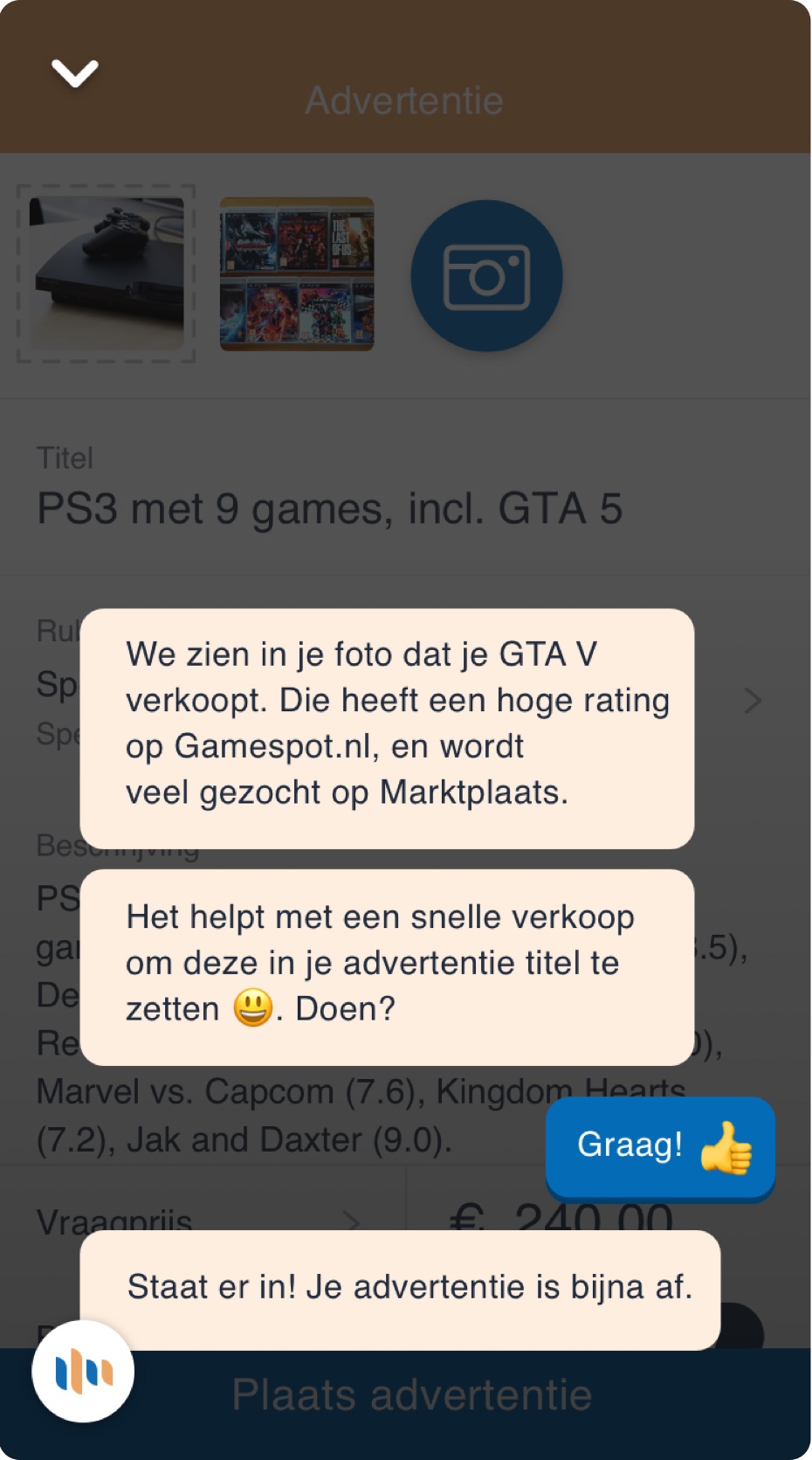 Helping users by drawing from data Helping users by drawing from data