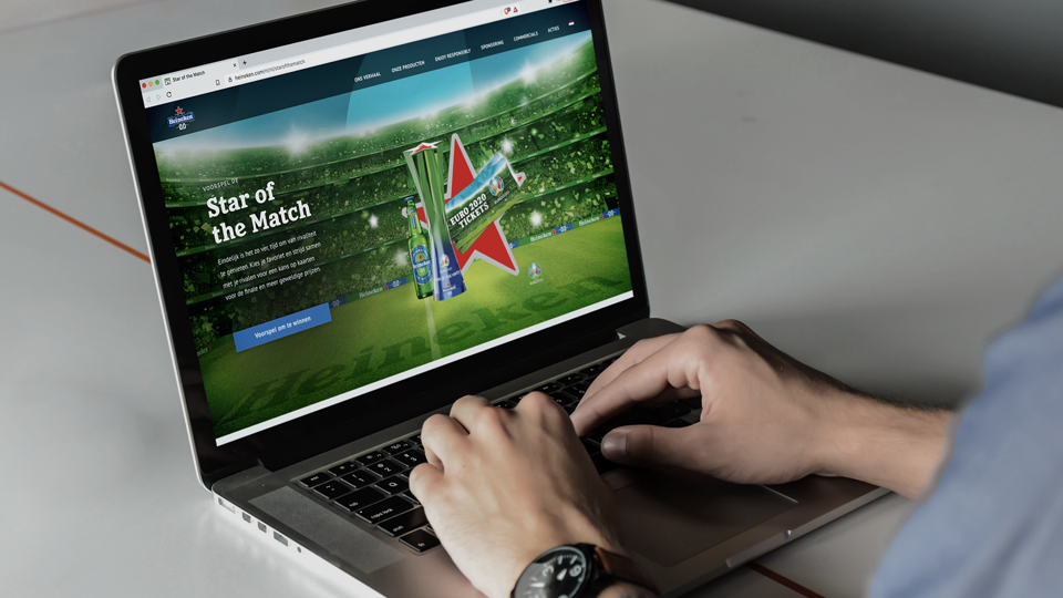 Heineken en Triple lanceren 0.0 Star of the Match Website om de UEFA Euro 2020 te vieren